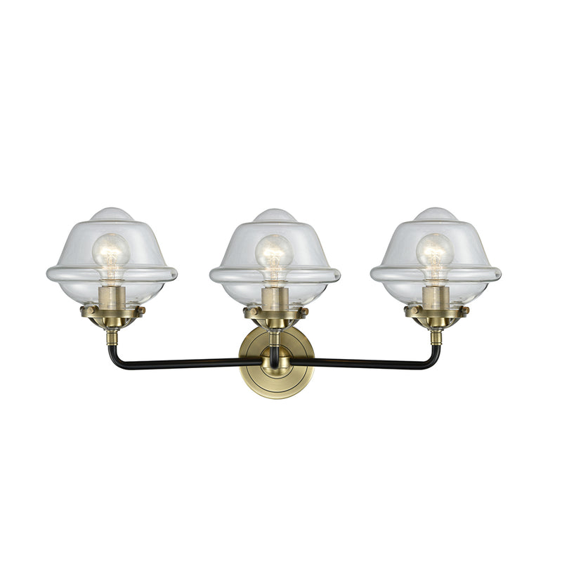 Innovations Lighting Small Oxford 3 Light Bath Vanity Light Part Of The Nouveau Collection 284-3W-BAB-G532-LED