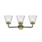 Innovations Lighting Small Cone 3 Light Bath Vanity Light Part Of The Nouveau Collection 284-3W-BAB-G64-LED