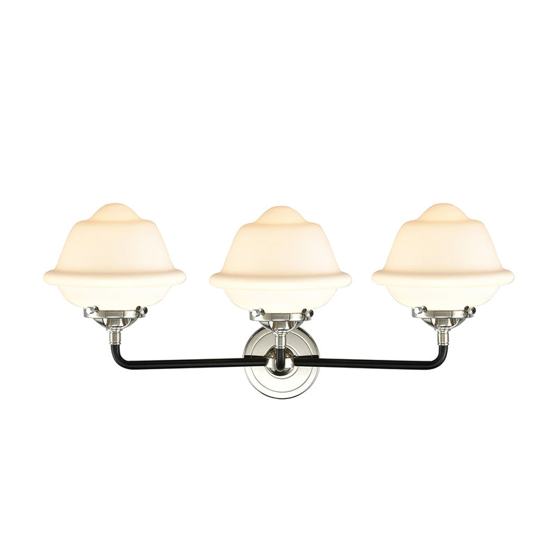 Innovations Lighting Small Oxford 3 Light Bath Vanity Light Part Of The Nouveau Collection 284-3W-BPN-G531-LED