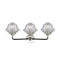 Innovations Lighting Small Oxford 3 Light Bath Vanity Light Part Of The Nouveau Collection 284-3W-BPN-G534-LED