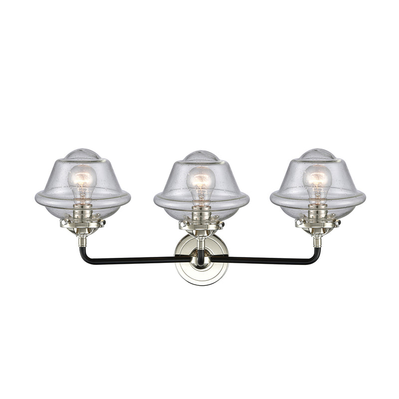 Innovations Lighting Small Oxford 3 Light Bath Vanity Light Part Of The Nouveau Collection 284-3W-BPN-G534-LED