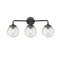 Beacon Bath Vanity Light shown in the Oil Rubbed Bronze finish with a Clear shade