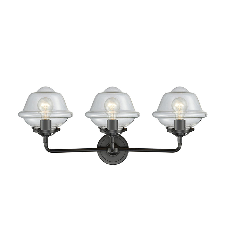 Innovations Lighting Small Oxford 3 Light Bath Vanity Light Part Of The Nouveau Collection 284-3W-OB-G532-LED