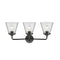 Innovations Lighting Small Cone 3 Light Bath Vanity Light Part Of The Nouveau Collection 284-3W-OB-G62-LED