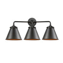 Appalachian Bath Vanity Light shown in the Oil Rubbed Bronze finish with a Oil Rubbed Bronze shade