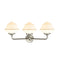 Innovations Lighting Small Oxford 3 Light Bath Vanity Light Part Of The Nouveau Collection 284-3W-SN-G531-LED