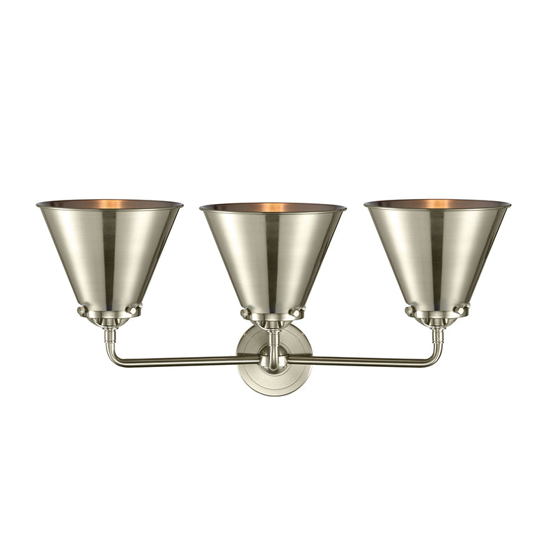 Innovations Lighting Appalachian 3 Light Bath Vanity Light Part Of The Nouveau Collection 284-3W-SN-M13-SN-LED