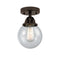 Beacon Semi-Flush Mount shown in the Oil Rubbed Bronze finish with a Seedy shade