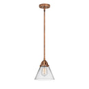 Cone Mini Pendant shown in the Antique Copper finish with a Clear shade