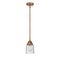 Bell Mini Pendant shown in the Antique Copper finish with a Seedy shade