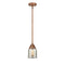 Bell Mini Pendant shown in the Antique Copper finish with a Silver Plated Mercury shade