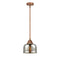 Bell Mini Pendant shown in the Antique Copper finish with a Silver Plated Mercury shade