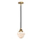 Oxford Mini Pendant shown in the Black Antique Brass finish with a Matte White shade