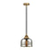 Bell Mini Pendant shown in the Black Antique Brass finish with a Silver Plated Mercury shade