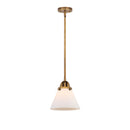 Cone Mini Pendant shown in the Brushed Brass finish with a Matte White shade