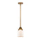 Bell Mini Pendant shown in the Brushed Brass finish with a Matte White shade