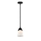 Canton Mini Pendant shown in the Matte Black finish with a Matte White shade