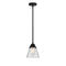 Cone Mini Pendant shown in the Matte Black finish with a Clear shade