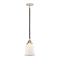 Canton Mini Pendant shown in the Black Polished Nickel finish with a Matte White shade