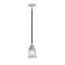 Canton Mini Pendant shown in the Black Polished Nickel finish with a Clear shade