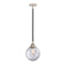 Beacon Mini Pendant shown in the Black Polished Nickel finish with a Clear shade