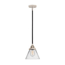 Cone Mini Pendant shown in the Black Polished Nickel finish with a Clear shade