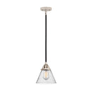 Cone Mini Pendant shown in the Black Polished Nickel finish with a Seedy shade