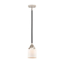 Bell Mini Pendant shown in the Black Polished Nickel finish with a Matte White shade