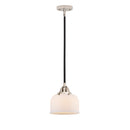 Bell Mini Pendant shown in the Black Polished Nickel finish with a Matte White shade