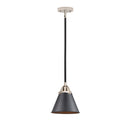 Appalachian Mini Pendant shown in the Black Polished Nickel finish with a Matte Black shade