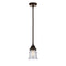 Canton Mini Pendant shown in the Oil Rubbed Bronze finish with a Seedy shade