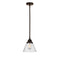 Cone Mini Pendant shown in the Oil Rubbed Bronze finish with a Seedy shade