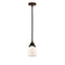 Bell Mini Pendant shown in the Oil Rubbed Bronze finish with a Matte White shade