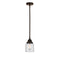 Bell Mini Pendant shown in the Oil Rubbed Bronze finish with a Clear shade