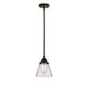 Cone Mini Pendant shown in the Oil Rubbed Bronze finish with a Clear shade