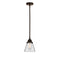 Cone Mini Pendant shown in the Oil Rubbed Bronze finish with a Clear shade