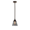 Cone Mini Pendant shown in the Oil Rubbed Bronze finish with a Plated Smoke shade