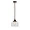 Bell Mini Pendant shown in the Oil Rubbed Bronze finish with a Clear shade