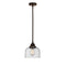 Bell Mini Pendant shown in the Oil Rubbed Bronze finish with a Seedy shade