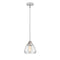 Fulton Mini Pendant shown in the Polished Chrome finish with a Clear shade