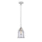 Canton Mini Pendant shown in the Polished Chrome finish with a Clear shade