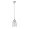 Canton Mini Pendant shown in the Polished Chrome finish with a Seedy shade