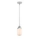 Dover Mini Pendant shown in the Polished Chrome finish with a Matte White shade