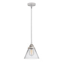 Cone Mini Pendant shown in the Polished Chrome finish with a Clear shade