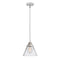 Cone Mini Pendant shown in the Polished Chrome finish with a Clear shade