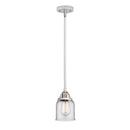 Bell Mini Pendant shown in the Polished Chrome finish with a Clear shade