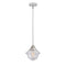 Oxford Mini Pendant shown in the Polished Chrome finish with a Seedy shade