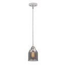 Bell Mini Pendant shown in the Polished Chrome finish with a Plated Smoke shade