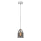 Bell Mini Pendant shown in the Polished Chrome finish with a Plated Smoke shade