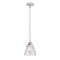 Cone Mini Pendant shown in the Polished Chrome finish with a Clear shade